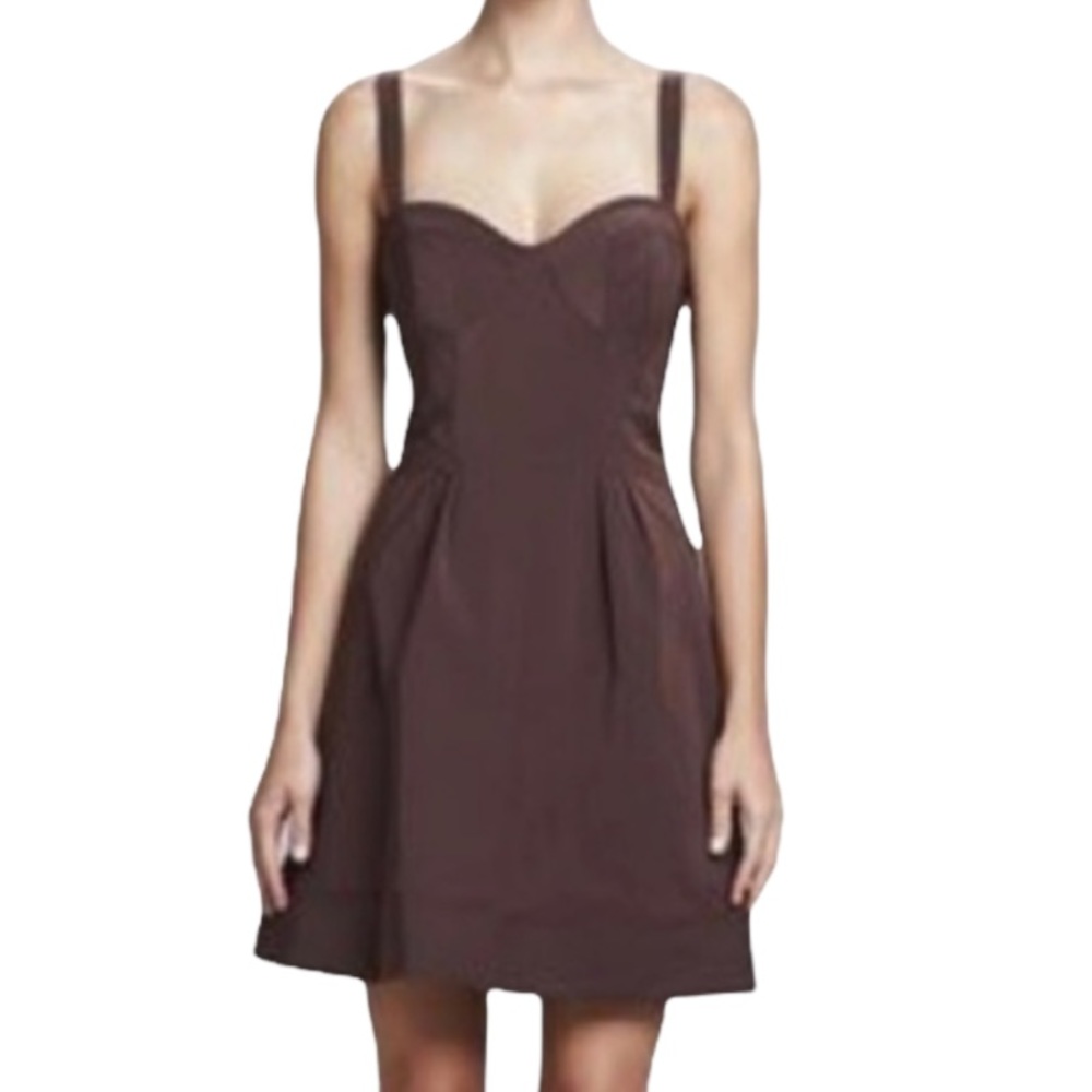 Zac Posen“Flirt & Flare” Black and Red Bustier Dress - Women’s Size 10